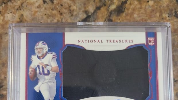 2020 National Treasures Jake Fromm Red Auto Patch Rookie RC RPA #1/3 Bills 
