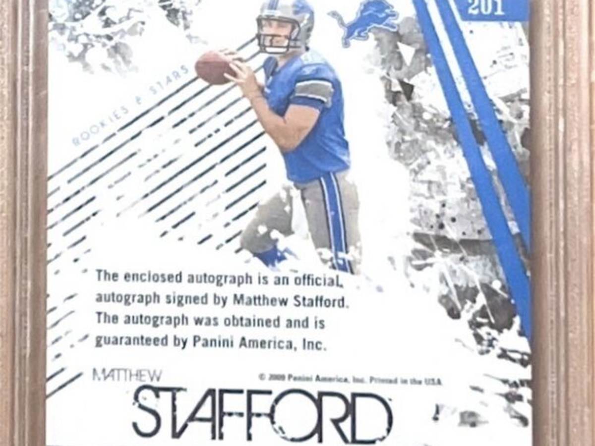 NFL Matthew Stafford Signed Trading Cards, Collectible Matthew Stafford  Signed Trading Cards