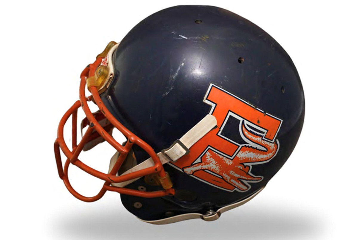 The Emmitt Smith auction features a game-used helmet from his time at Escambia High School.