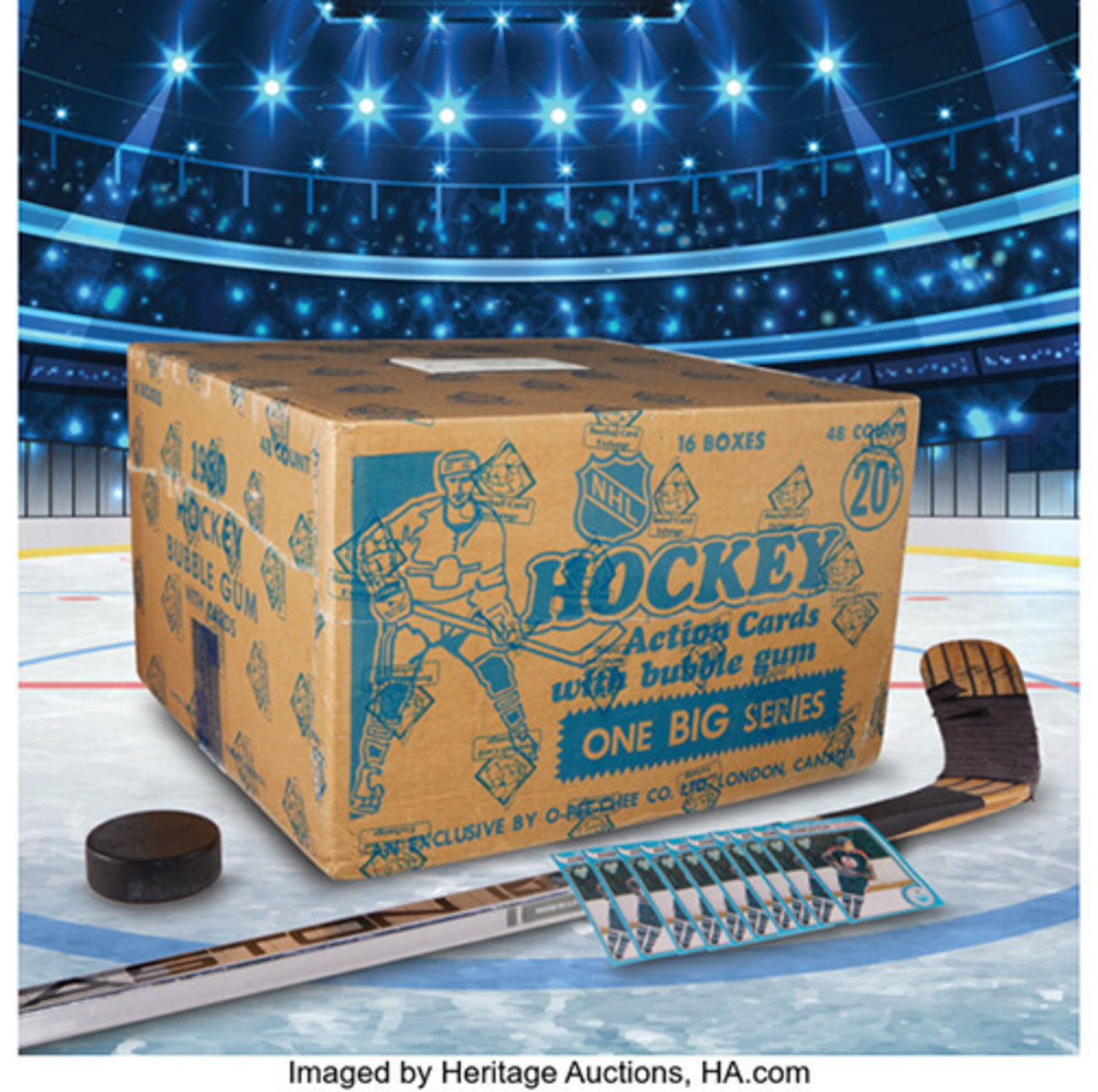 A sealed case of 1979-80 O-Pee-Chee Hockey set a record for the most valuable sealed case of trading cards. 