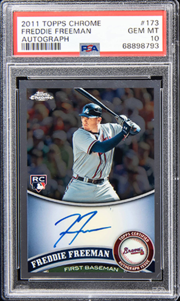 Freddie Freeman is among the many athletes that simply sign their initials.