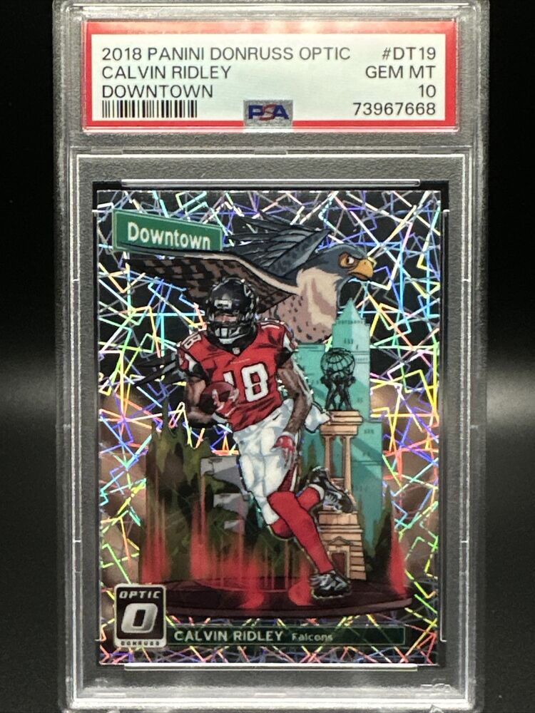 2018 Donruss Optic Downtown Calvin Ridley Rookie Card GEM Mint PSA 10 59982548