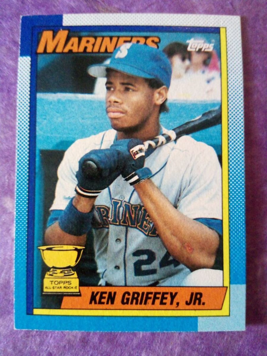 1990 Topps KEN GRIFFEY JR. All-Star Rookie #336 Bloody Scar ERROR 