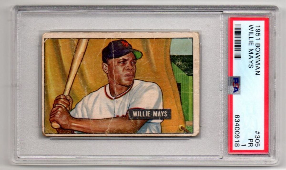 Willie Mays' rookie card up for auction