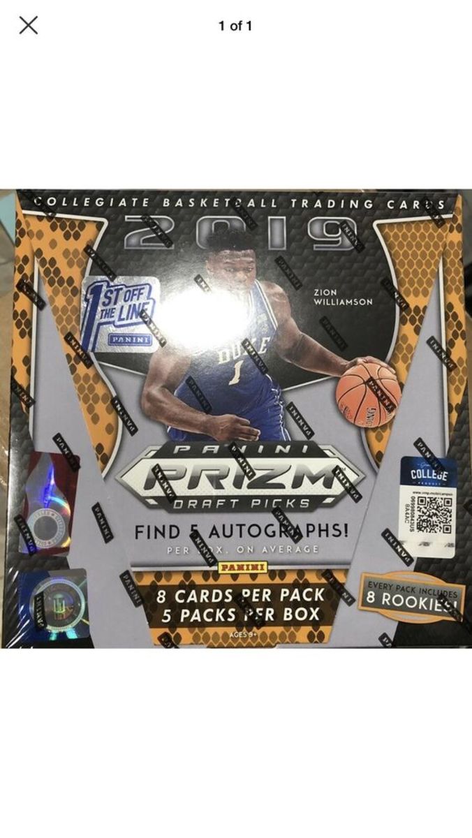 2019 Panini Prizm Collegiate Basketball (FIRST OFF THE LINE) HOBBYBOX