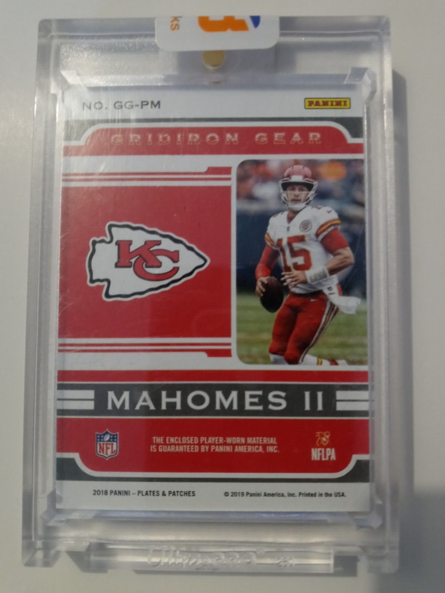 Patrick Mahomes 2018 Gridiron Gold 1/1 NFL LOGO