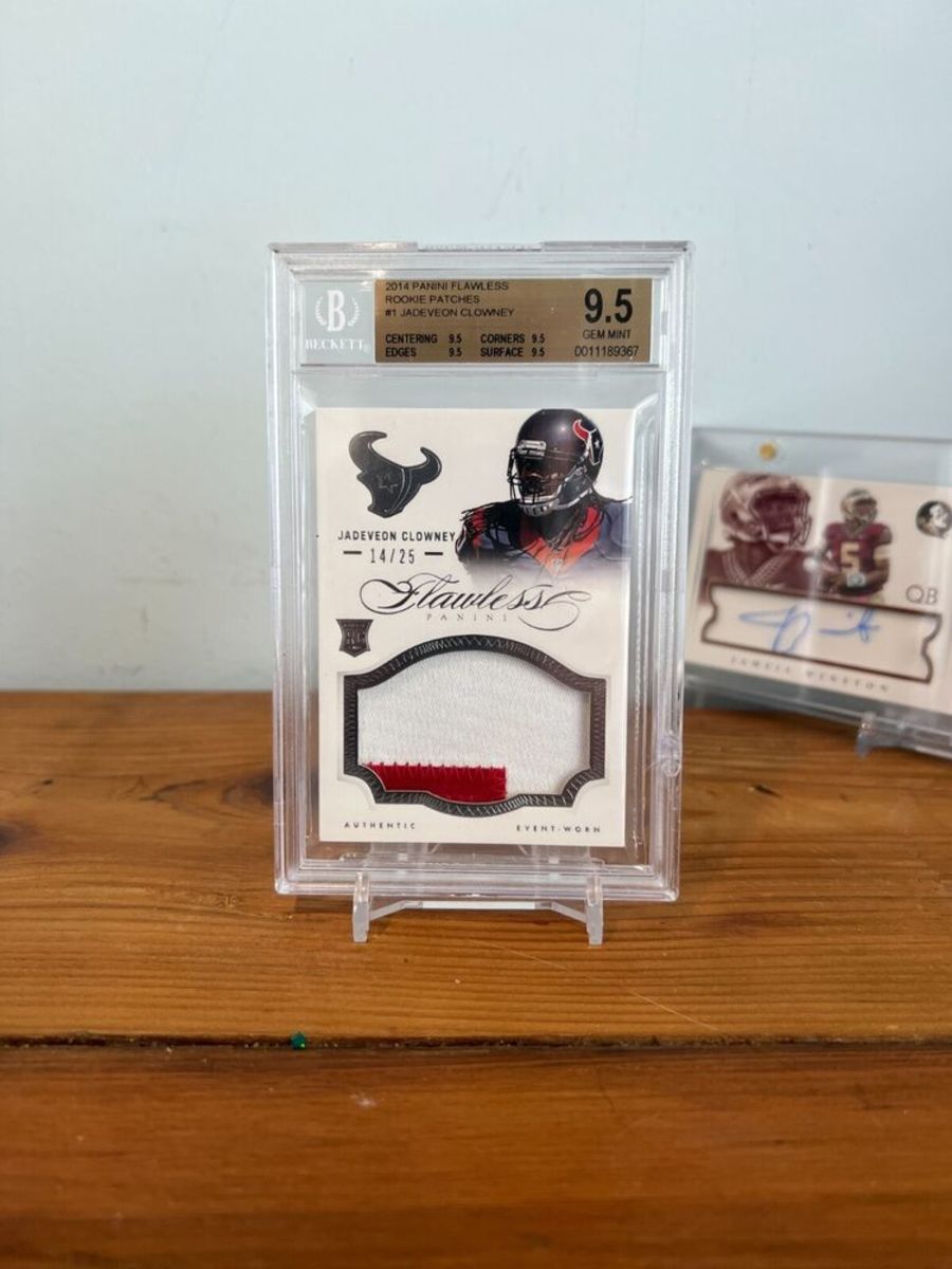 Jadeveon Clowney 2014 Panini Flawless Rookie Patch  #/25 Beckett 9.5