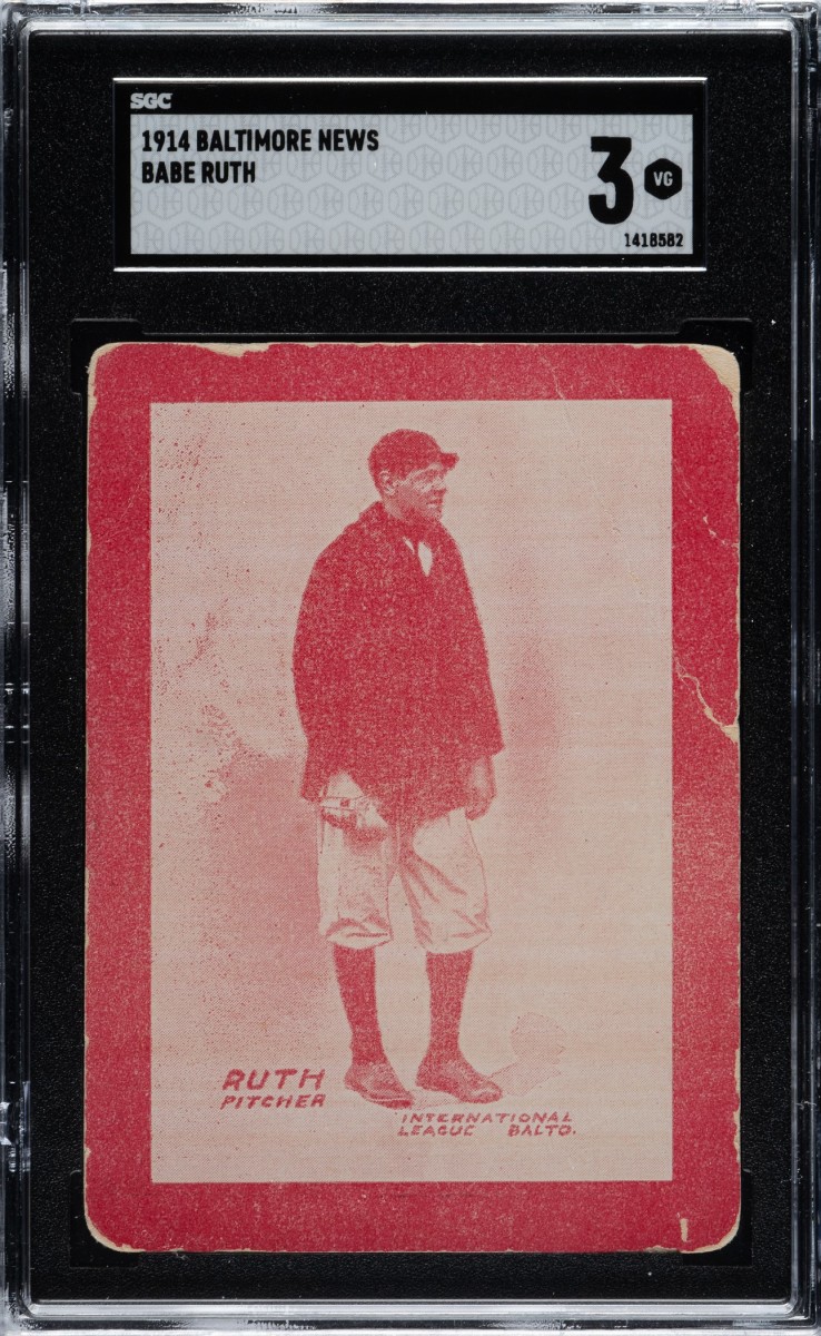 A 1914 Baltimore News Babe Ruth SGC 3 sold for more than $7 million in early December.