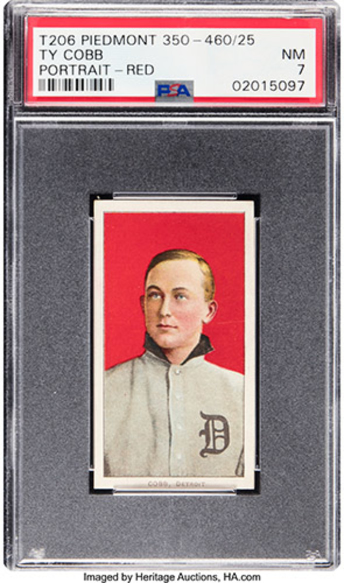 1909-11 T206 Piedmont 350-460_25 Ty Cobb (Red Portrait) PSA NM 7 (PWCC-A)_Heritage Auctions (1)